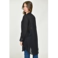 thumbnail image 3 of Blusa larga translucida Roman Fashion /Juvenil, 770 (Negro) negro G, 3 of 4
