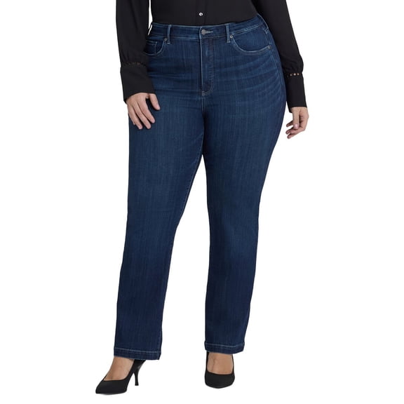 NYDJ womens Plus Teresa Ink Skyline Wide leg Jean, 16W