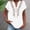 *White, variant on ClodeEU Women's V Neck Short Sleeve Embroidered Blouse,Casual Loose Fit Button Top Army Green,Women's Plus L