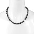 thumbnail image 1 of Handcrafted Black Gallstone Magnetic Energy Necklace Jewelry Handcrafted Magnetic Therapy Accessory for Party Evening Outings, 1 of 5