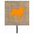 thumbnail image 2 of Carolines Treasures BB1112-BL-OR-SH4 Pug Burlap And Orange Leash Or Key Holder, 2 of 2