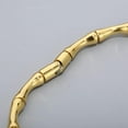 thumbnail image 6 of Stainless Steel Bamboo Style Classic Plain Open Clasp Bangle Bracelet, 6 of 6