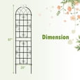 thumbnail image 7 of Patiojoy Metal Garden Trellis for Climbing Plants 6 Pack Fence Trellis Panels 87�� Tall Retro Style Cucumber Trellis, 7 of 7