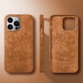 thumbnail image 5 of Jiahe Cover for iPhone 13 Pro Max, Compatible with MagSafe Case,Shockproof Hybrid Synthetic Leather Case,Anti-Scratch Lightweight Back Cove,Support Wireless Charging , brown, 5 of 5