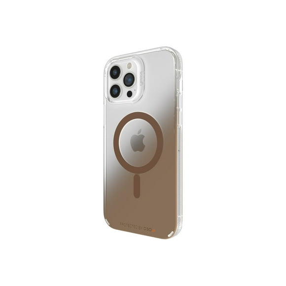 Gear4 Milan Snap - Back cover for cell phone - with MagSafe - MagSafe compatibility - D3O Crystalex - gold - for Apple iPhone 13 Pro Max