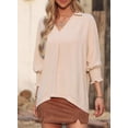 thumbnail image 5 of Outfits Dokotoo, camisas con cuello en V, a la moda, para mujer, 5 of 5