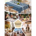 thumbnail image 5 of Blue Brown Flowers Table Cloth, Classic Botanical Art Elegant Waterproof Tablecloth for Rectangle Tables, Reusable Washable Fabric Table Cover for Restaurant Kitchen Dining Tables 60"x102", 5 of 6