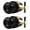 Black-2, variant on Black 10 Pack Interior Doorknobs, Keyless Bathroom Bedroom Use