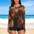 thumbnail image 6 of The Boondocks Women's Sunscreen Shirt Long Sleeve Workout Tops Crewneck Soft Comfy Tees Casual T-Shirt XL, 6 of 7