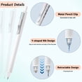 thumbnail image 3 of Four Candies 4pcs Mechanical Pencil 0.7mm Simple Portable Pencil,For Engineer Art Writing Drawing Drafting, 3 of 8