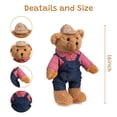 thumbnail image 3 of Peluche con forma de oso de peluche HollyHome Farmer de 40 cm, 3 of 8