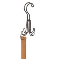 thumbnail image 3 of iDesign Classico Metal Over the Rod Hooks, Closet Accessory Organizer for Ties, Belts, Scarves, Handbags, Jewelry, 2.8" x 2.8" x 6.5", Bronze, 3 of 4