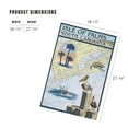 thumbnail image 3 of Lantern Press 1000 Piece Jigsaw Puzzle, Isle of Palms, South Carolina, Nautical Chart, 3 of 5