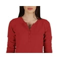 thumbnail image 6 of Inkmeso Tshirt With Buttons Jersey Tee Long Sleeve Top For Women, 6 of 8