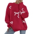 thumbnail image 1 of Buzo PRETTYGARDEN 2025 Rojo Mediano Oversized con Moño, 1 of 4