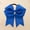 Blue, variant on Ribbon Satin Fishtail Bow Hair Ties And Headbands For Girls Elegant Hair Accessories For Everyday Wear
