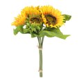 thumbnail image 1 of 1 ramo de arreglos de girasoles artificiales, ramo artificial de girasoles falsos de seda de verano grande, decoración para el hogar y la boda, 1 of 5