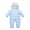 ABQMJP17 Light Blue, variant on UYYX Baby Girl Clothes Preemie Baby Girls Hooded Double Zipper Warm Lined Autumn Winter Outdoor Home Outfit(3-6 Months,Light Blue)
