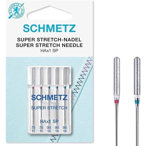 Teamwork Schmetz HAX1SP Special Super Stretch Serger Needles - Assorted Size, 5/Pk.
