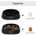thumbnail image 5 of MateeyLife Slow Feeder Dog Bowls, Non Slip Cat Food Bowls, Bloat Stop Maze Pet Dishes, Interactive Feeder for Small Breeds 1 Cup Black, 5 of 8