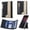 Black, variant on Allytechgroup Magnetic Card Holder Wallet Compatible with iPhone 16/15/14/13/12 Series, RFID Blocking PU Leather MagSafe Wallet with Kickstand & Zipper Pocket, Holds 6 Cards & Cash, Blue