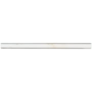 MSI Bianco Dolomite Pencil moulding 3/4 in. x 12 in. Polished Marble Wall Tile (20 lin. ft./Case)
