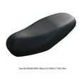 thumbnail image 4 of FENGGUIQU PU Motorcycle Seat Cover 4Pcs Black Waterproof Daily Use Protector, 4 of 6