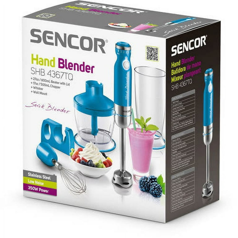 Sencor SHB4367TQ Stick Blender with Accessories, Turquoise