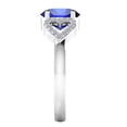 thumbnail image 5 of AoneJewelry 1.40 Carat Oval Shape Tanzanite & Diamond Gemstone Ring In 10K White Gold, 5 of 6