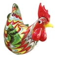 thumbnail image 2 of Glass Rooster Chicken Figurine Multi 1Set 2.3X2.2X1.1In, 2 of 9