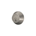 thumbnail image 4 of Schlage Lock Scout Deadbolt with Round Trim, Keyed 1 Side, Satin Nickel Finish, 4 of 7