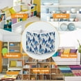 thumbnail image 5 of Foldable Fabric Storage Bin Home Cubes Clothing Organizer Bins Large Collapsible Box Basket for Home Organizer Blue and White Butterfly, 5 of 7