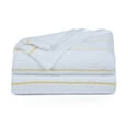 thumbnail image 6 of Ample Decor 100% Cotton Set of 2 Beach Towel Large Absorbent Cabana Striped Lightweight for Adults - Yellow - 30 x 68 inch, 6 of 6