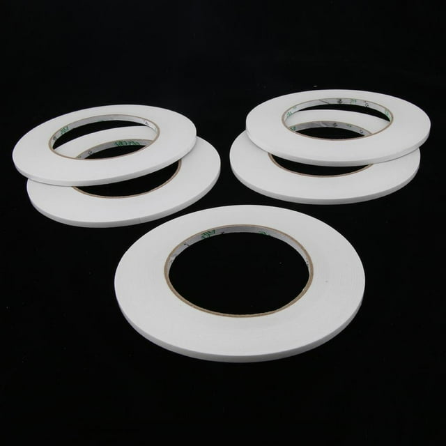 Ruban Adhésif Double Face 3/4/5mm X50 Résistant Haute Adhérence Ruban Acrylique Transparent, Réparation d'Écran, Lot de 5 3mm