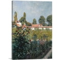 thumbnail image 1 of ARTCANVAS The Pink Roofs Canvas Art Print by Gustave Caillebotte - Size: 40" x 26" (1.50" Deep), 1 of 9