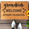 thumbnail image 5 of Bjutir Welcome Grandkids Doormat Rug Letter Print Door Mat Front Door Outdoor Entrance Porch Mat With Polyester Floor Mat 40*60 Cm, 5 of 7