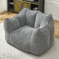 thumbnail image 3 of Newest Bean Bag Chair, Adults Bean Bag Chair with Soft Armrests and Storage Pocket with Soft Cover, Bean Bag for Bedroom or Playroom, 3 of 10