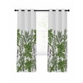 thumbnail image 7 of Spring Botanical Blackout Curtains for Bedroom, Green Herbs Grass Flowers Vintage Country Thermal Insulated Kitchen Drapes with Grommets, Light Blocking Window Treatment, 2 Panels 52" x 90", 7 of 7