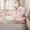 Elf B, variant on Erosebridal Kawaii Elf Zipper Twin Comforter Sets with Fitted Sheet and 2 Pillowcases for Girls, Flower Monogrammed V Zipper Bedding Set, Pink Reversible