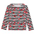 thumbnail image 4 of VKOYWKM Valentine's Day Tees for Girls Long Sleeve Crew Neck Tops Heart Print Holiday Shirts Gift, 4 of 7