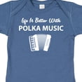 thumbnail image 4 of Inktastic Life's Better Polka Music Boys or Girls Baby Bodysuit, 4 of 5