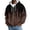 Coffee, variant on Waffle Knit Hoodies for Men Paint Drip Graffiti Print Zip Up Drawstring Hooded Casual Jacket Long Sleeve Loose Fall Winter Sweatshirt with Pockets Pink 3XL