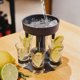 thumbnail image 5 of Dispensador y soporte de vasos de chupito, dispensador múltiple de 6 tomas, barra dispensadora de chupitos, dispensador de cócteles, regalo para festivales y fiestas (gris), 5 of 5