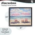 thumbnail image 4 of Stupell Industries Contemporary Pink Summer Chairs by the Sea Black Floating Frame Canvas Art, 31 x 25, by LSR Design Studio, 4 of 8