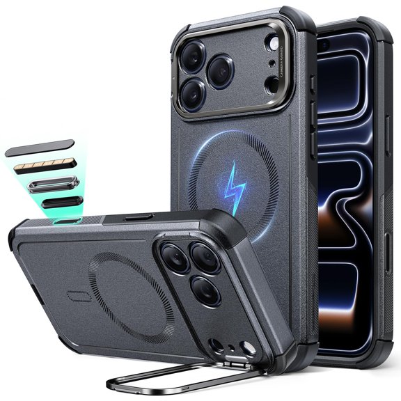 Funda resistente ESR para iPhone 17 Pro Max con MagSafe, gris