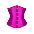 thumbnail image 3 of Women's Underbust Corset Belt Black Steampunk Bustier Tops Waist Training Cincher Corsets Body Shaper for Weight Loss, 3 of 5