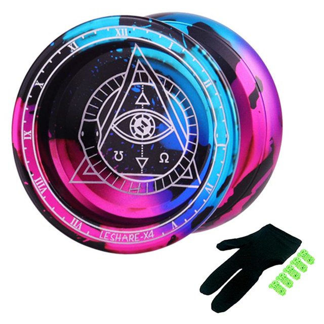 Yoyo Profesional de AleacióN Que No Responde Yoyo 10 Rodamiento de Bolas Yoyo para Jugadores Avanzados NiñOs Principiantes, 5