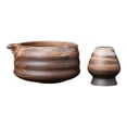thumbnail image 1 of Ceremonial Matcha Bowl con soporte para el bateador Matcha Batchisk Stand Glazed Handmaded para Matcha Latte Family Gifts Amantes de té Amantes de té Marrón, 1 of 8