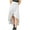 White, variant on HaiMao Women's High Waist Wrap Ruffle Hem Asymmetric Skirt High Low Flowy Midi Skirt Hot Pink M(M)