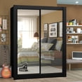 thumbnail image 2 of Ropero Closet Madesa Dallas 2 Puertas Con Espejos Negro 2, 2 of 5